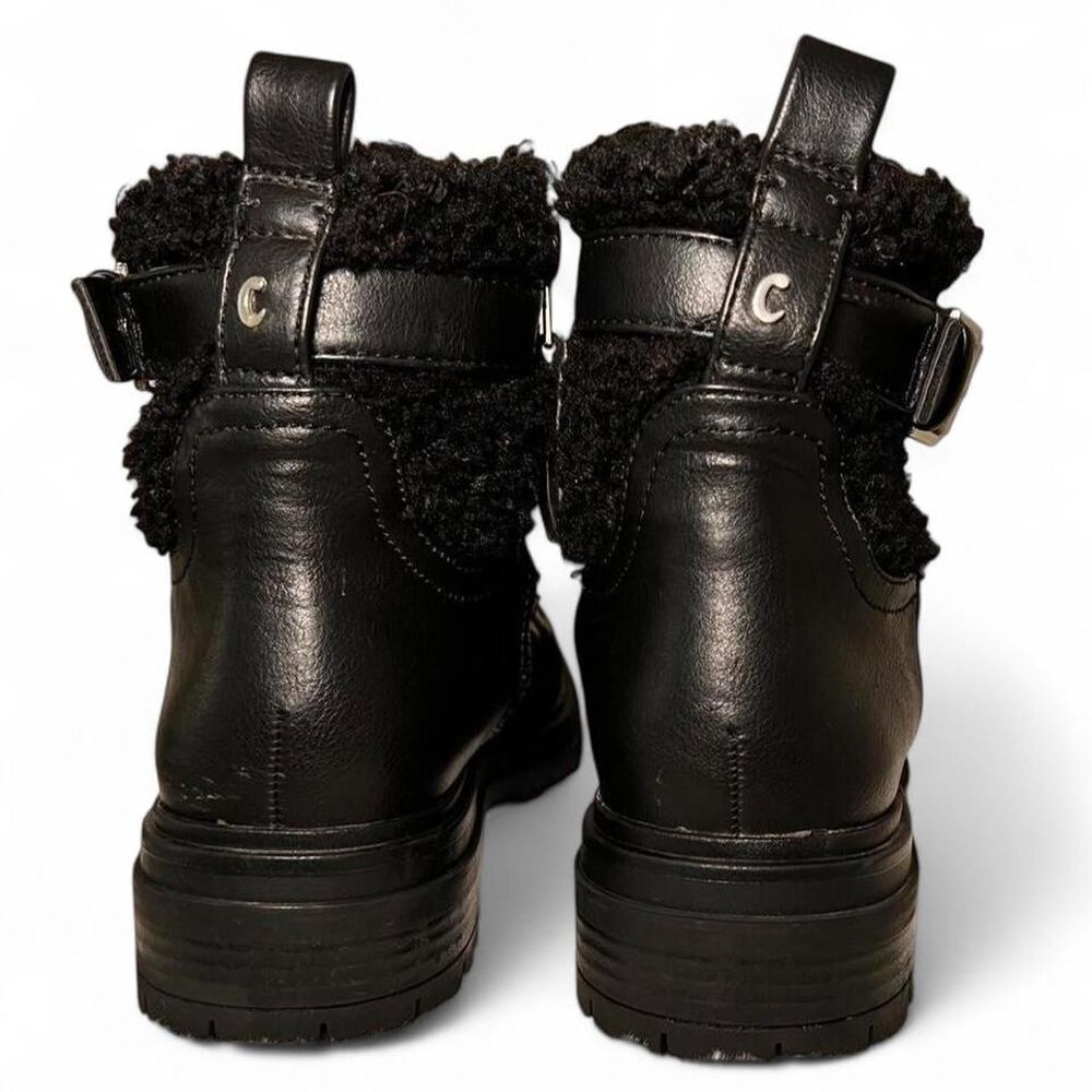 Women's Black Combat Snow Boots Size 10 - Picture 4 of 7